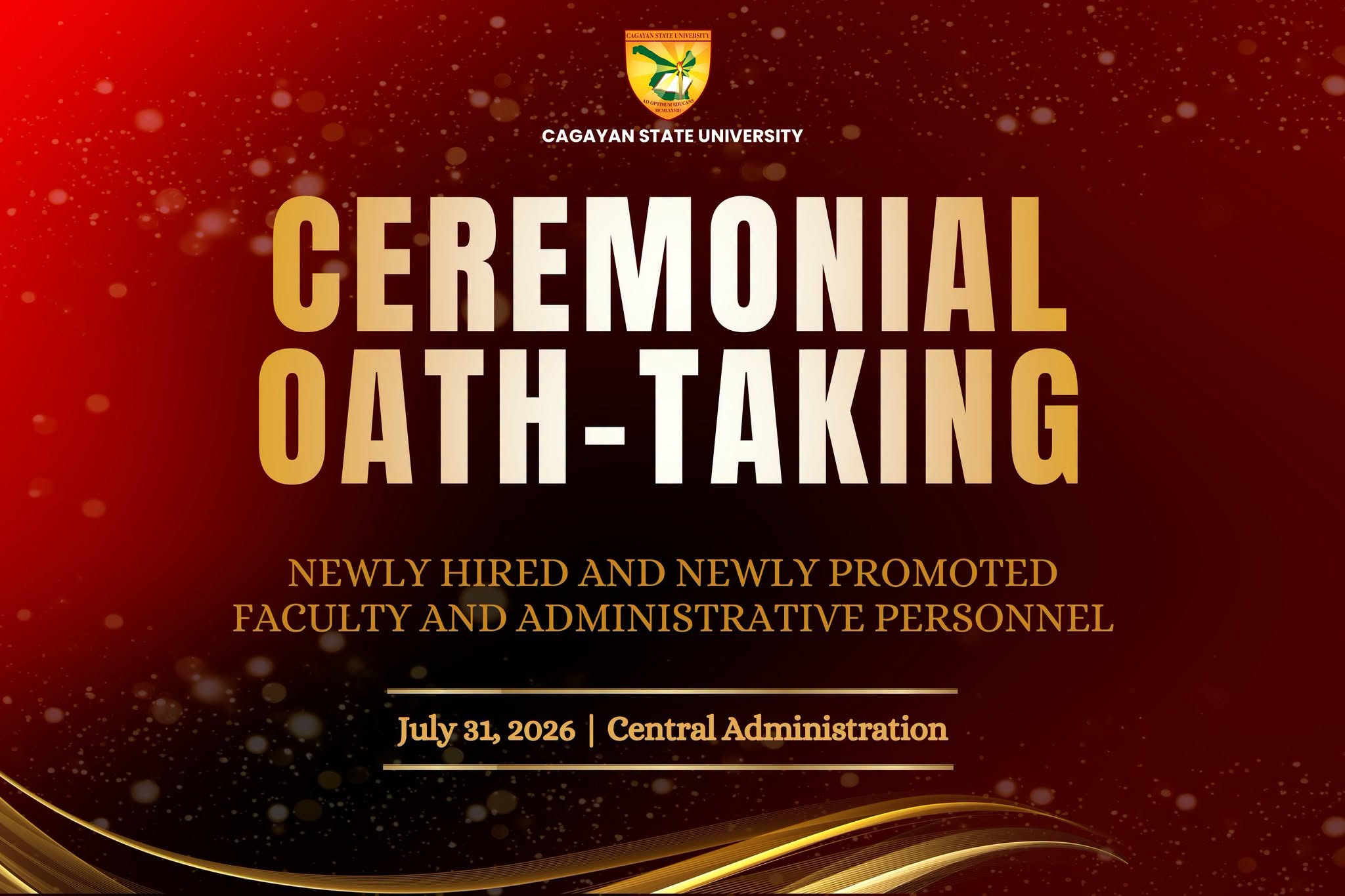 OIC PRESIDENT IBAÑEZ ADMINISTERS OATH TO 89 NEWLY HIRED AND PROMOTED CSU EMPLOYEES photo 17